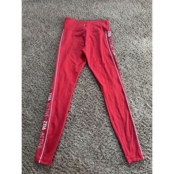 ZYIA Active Leggings Pink Red Size 6-8 Lot Of 3 Activewear Yoga Outdoor Running - Picture 6 of 16